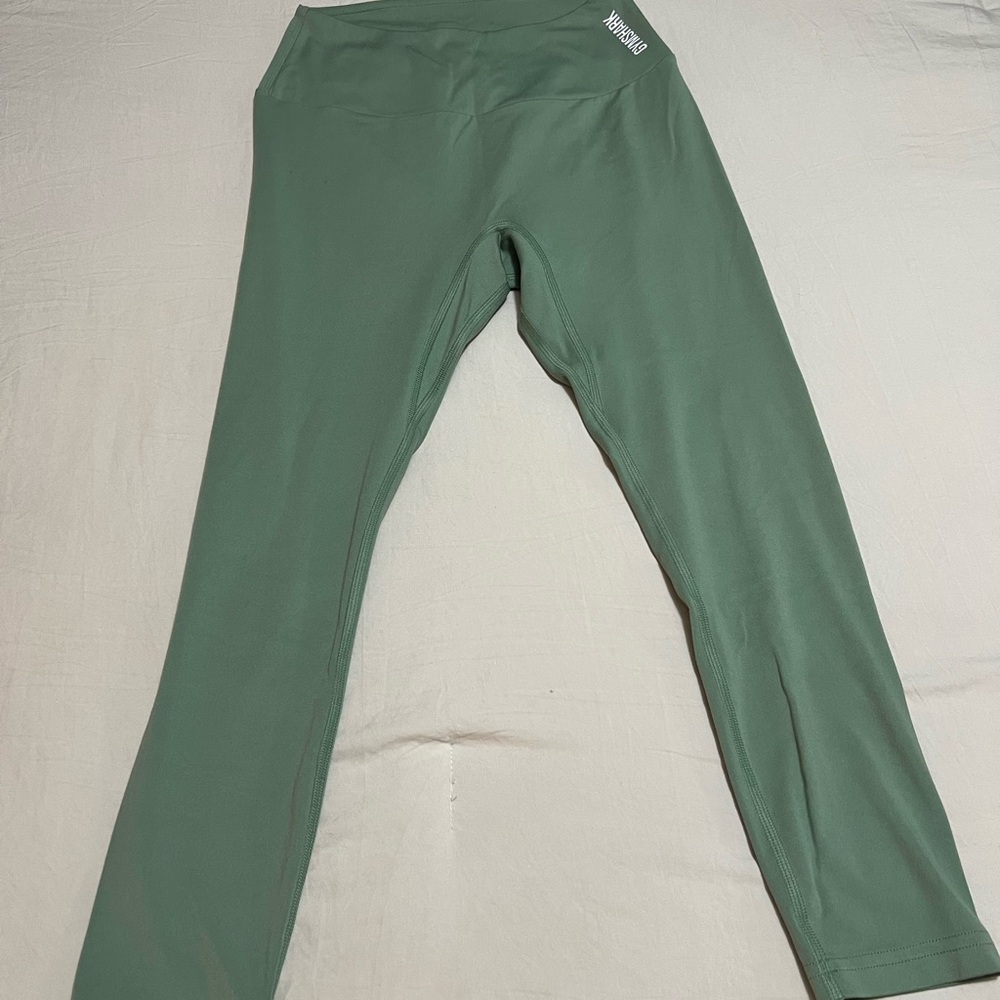 Gymshark Green Leggings Slim Fit Performance